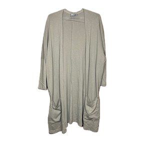 asos Woman’s Lightweight Long 3/4 Sleeved Gray Causal Cardigan Size Small